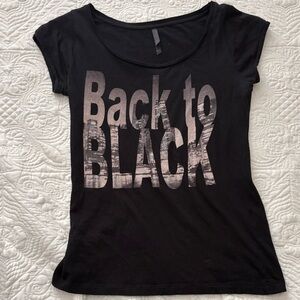 Black Graphic Women's Top
